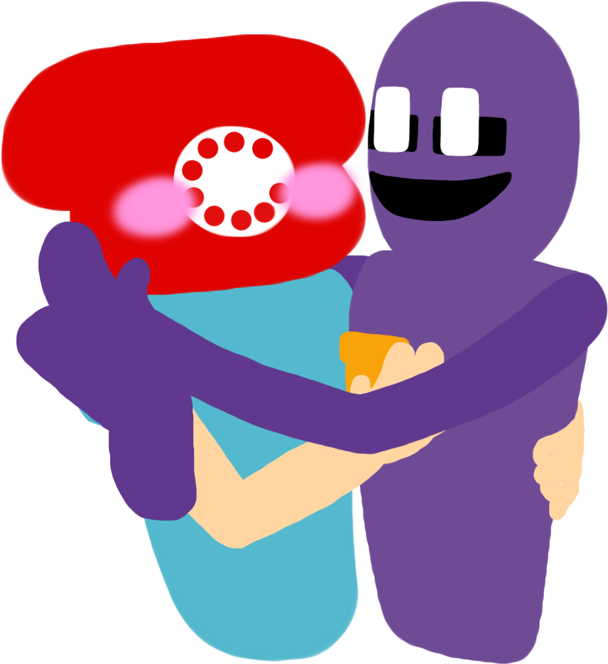 Purplephone William Afton Purple Guy Phone Guy Fnaf - Five Nights At Freddy's (860x940)