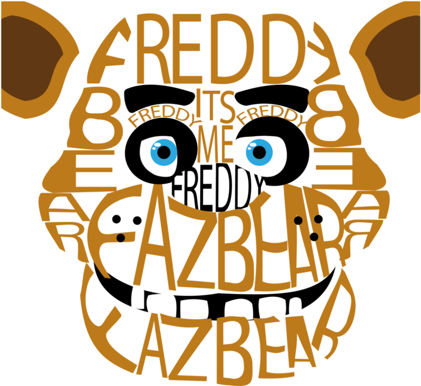 clipart about Five Nights At Freddy's Freddy Typography By Spectrad...
