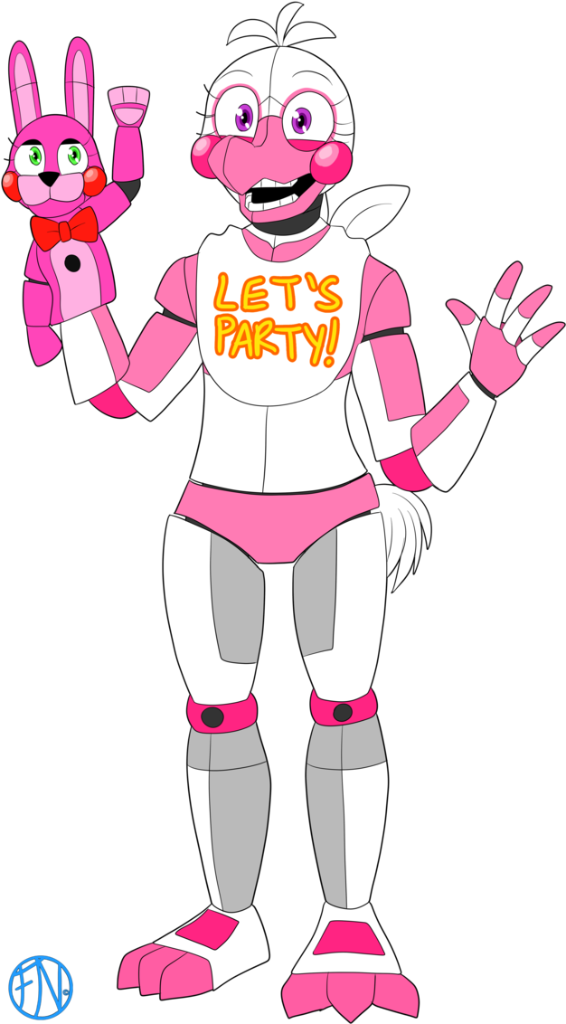 Funtime Chica By Fnafnations - Funtime Chica Fnaf Nations (679x1175)