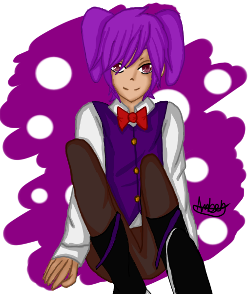Five Nights At Freddy's Human Bonnie Speedpaint By - Five Nights At Freddy's Human Bonnie (508x601)