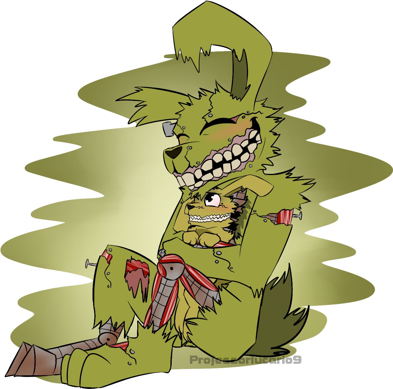 Professoraurabolt 20 15 Five Nights At Freddy's - Five Nights At Freddy's Springtrap And Plushtrap (1500x1500)