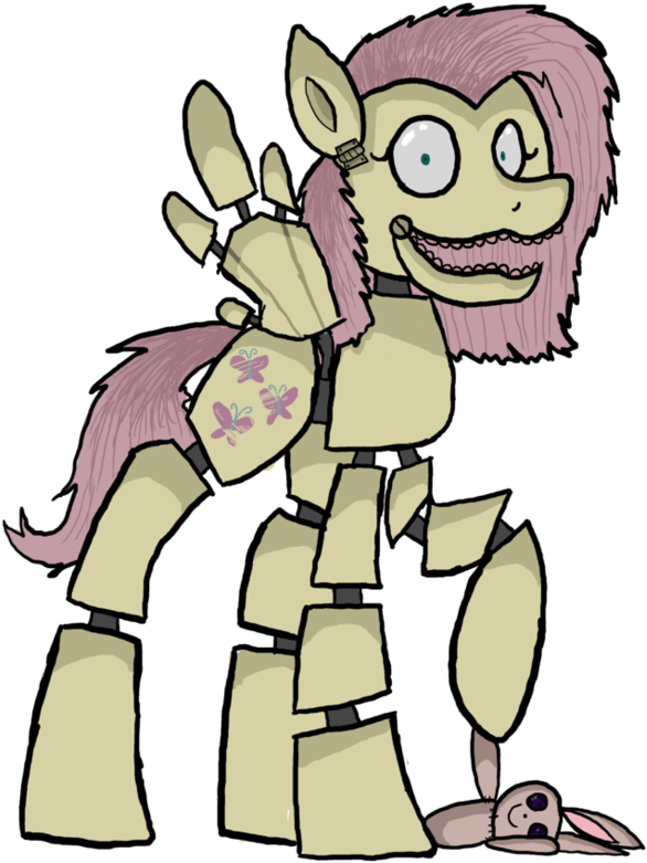 Five Nights At Twilight's Fluttershy By Rrosey89 - Cartoon (942x848)