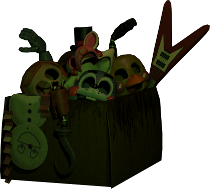 Transparent Toy Scraps - Five Nights At Freddy's 3 Box (421x379)