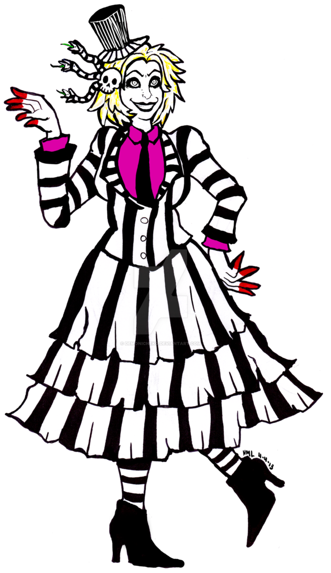 Victorian Beetlejuice Gender Bent By Demonicneko - Victorian Beetlejuice Gender Bent By Demonicneko (690x1158)