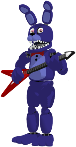 Unwithered Bonnie - Fnaf Unwithered Bonnie (349x512)