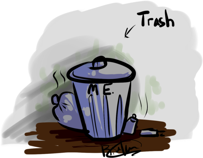 Swag In A Trash Can Famous As Shit By Xtechnology-1 - Waste Container (894x894)