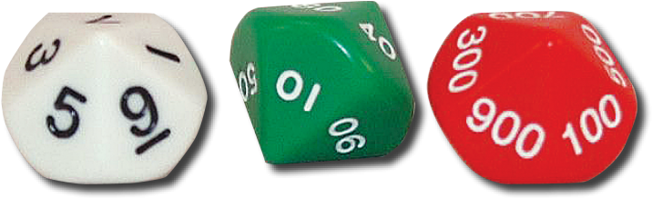 Place Value Dice<br> - 0.999... (750x750)
