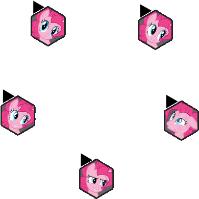 Pinkie Pie Fighting Is Magic Cursor Set By Loaded Dice - Illustration (600x600)
