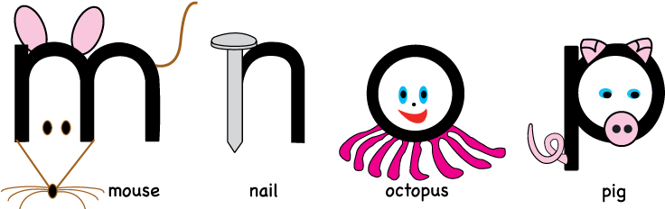 A) Wall Alphabet - Font (792x306)