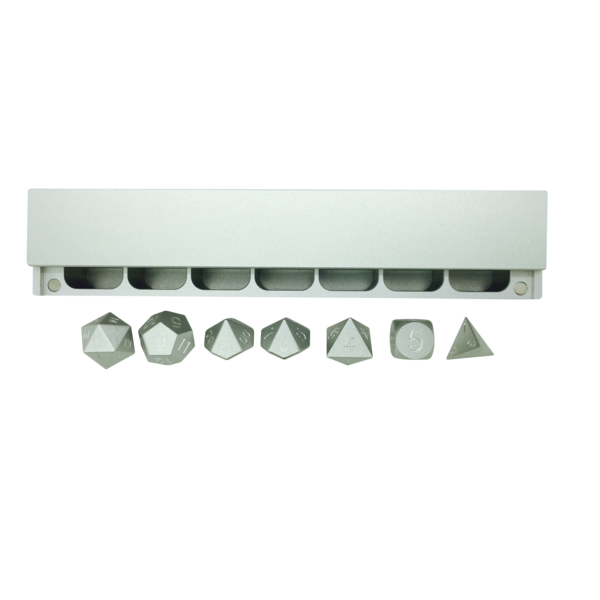 Precision Cnc Aluminum Dice Set With Dice Vault Mithiral - Dice (600x600)