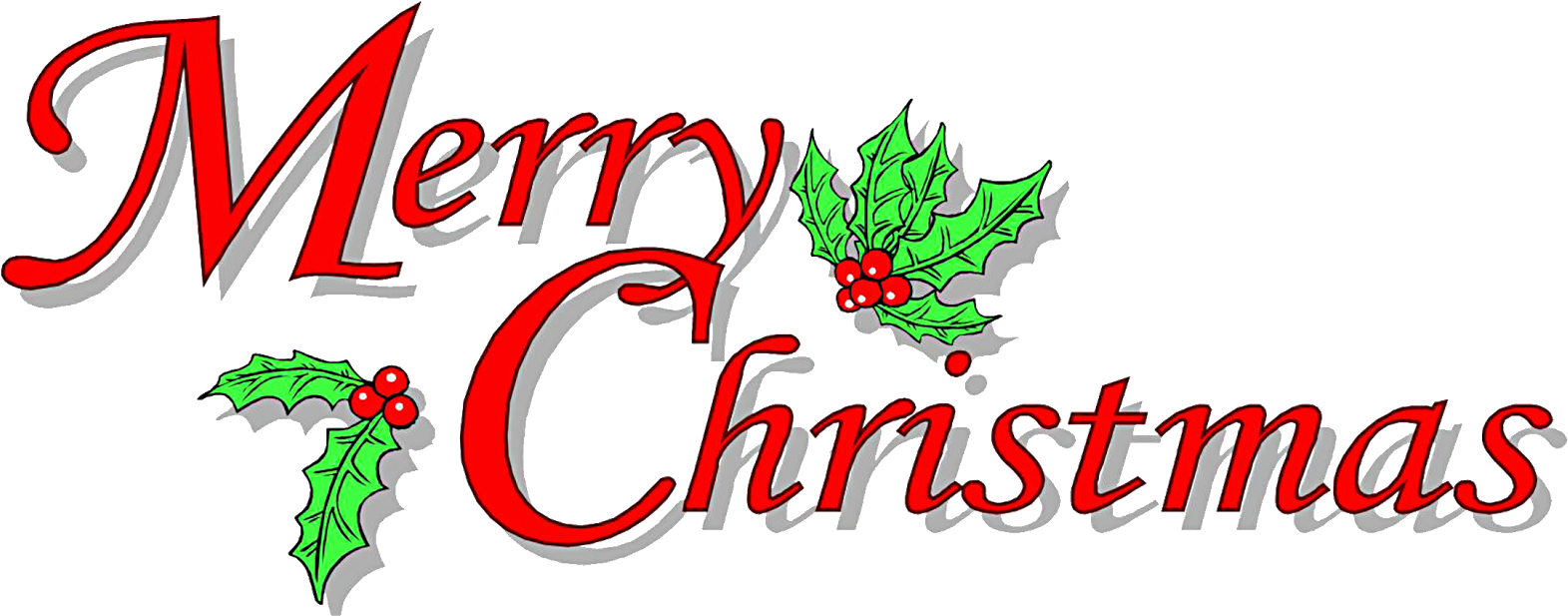 Christmas Clip Art Free - Happy Christmas Clip Art (1600x647)