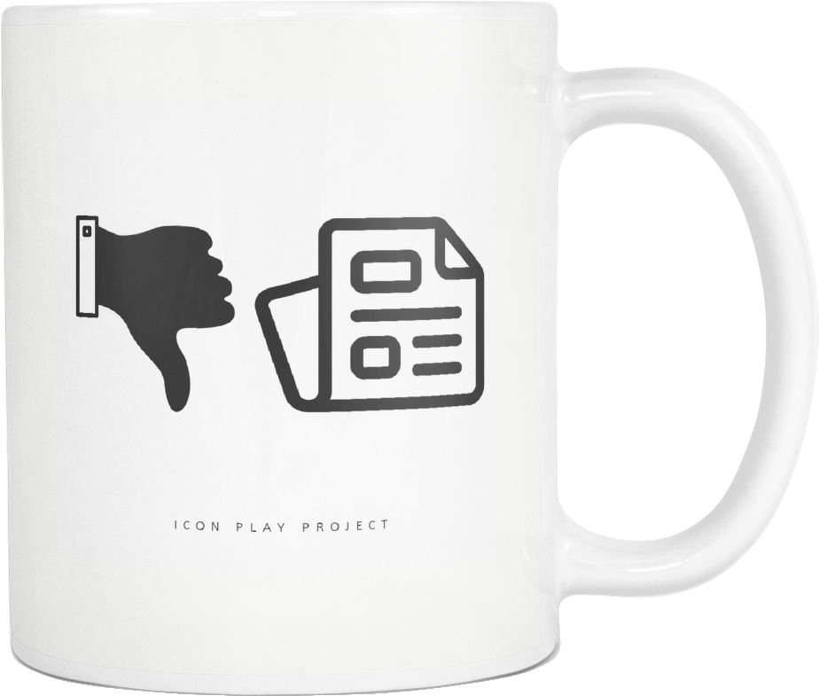 White 325ml/11oz Mug - News (1024x1024)