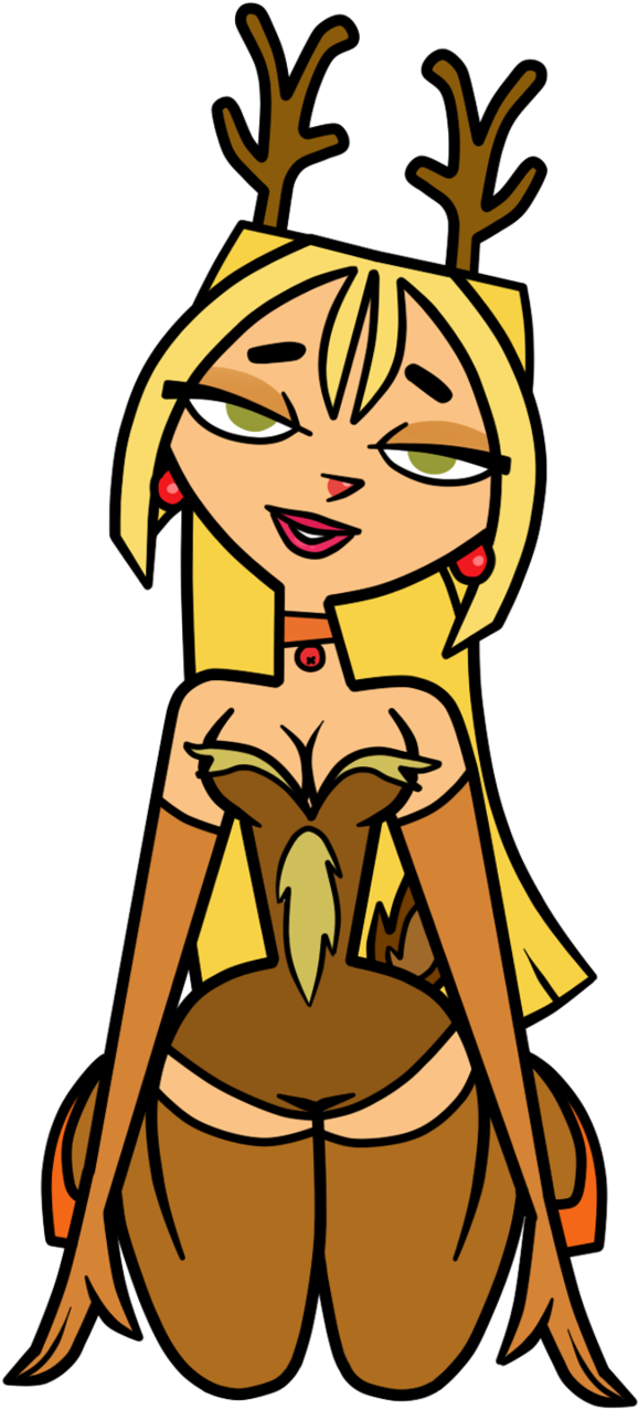 Bridgette As Rudolph By Evaheartsart - Cartoon (621x1286)