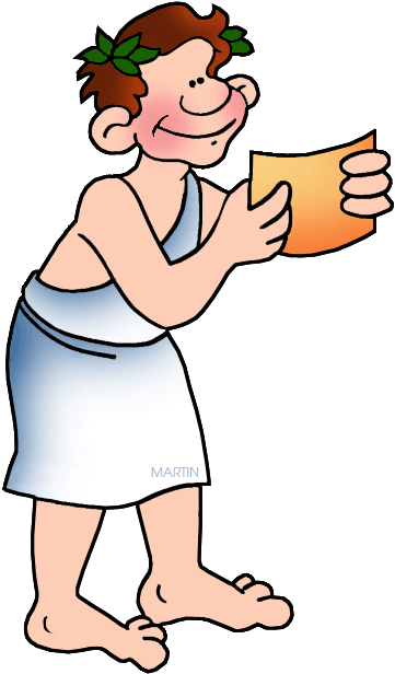 Greek Reader - Greeks Clip Art (408x648)