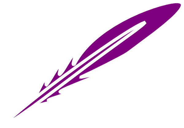 Purple Feather - Purple Feather Clip Art (600x416)