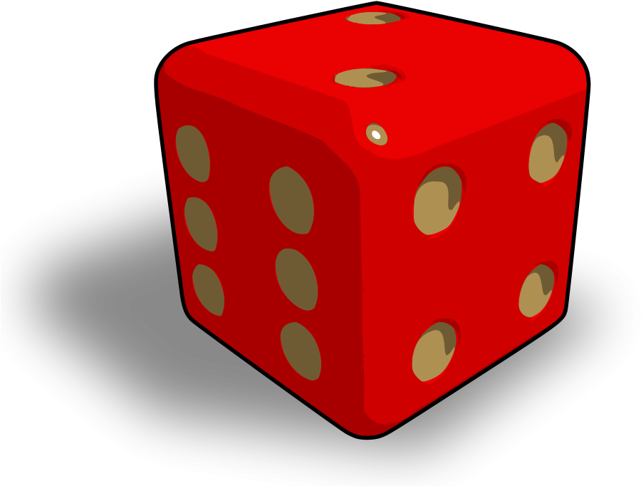 309 × 240 Pixels - Dice Clip Art (900x699)