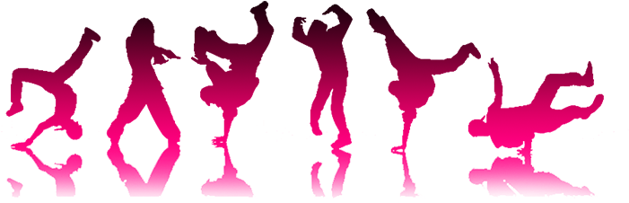 Disco Silhouette Clip Art Download - Hip Hop Silhouette (800x304)