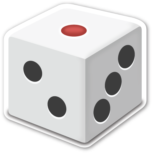 Game Die - Dice Emoji (540x536)