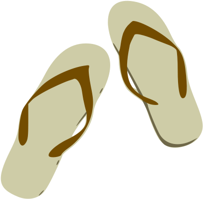 Free Thongs 01 - Flip Flop Clip Art (566x800)