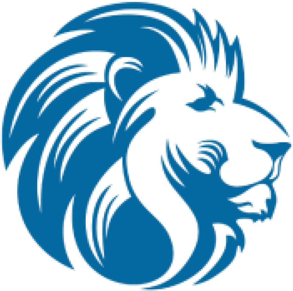 Lionhead Rabbit Clip Art - Lion Head Blue (1024x1024)