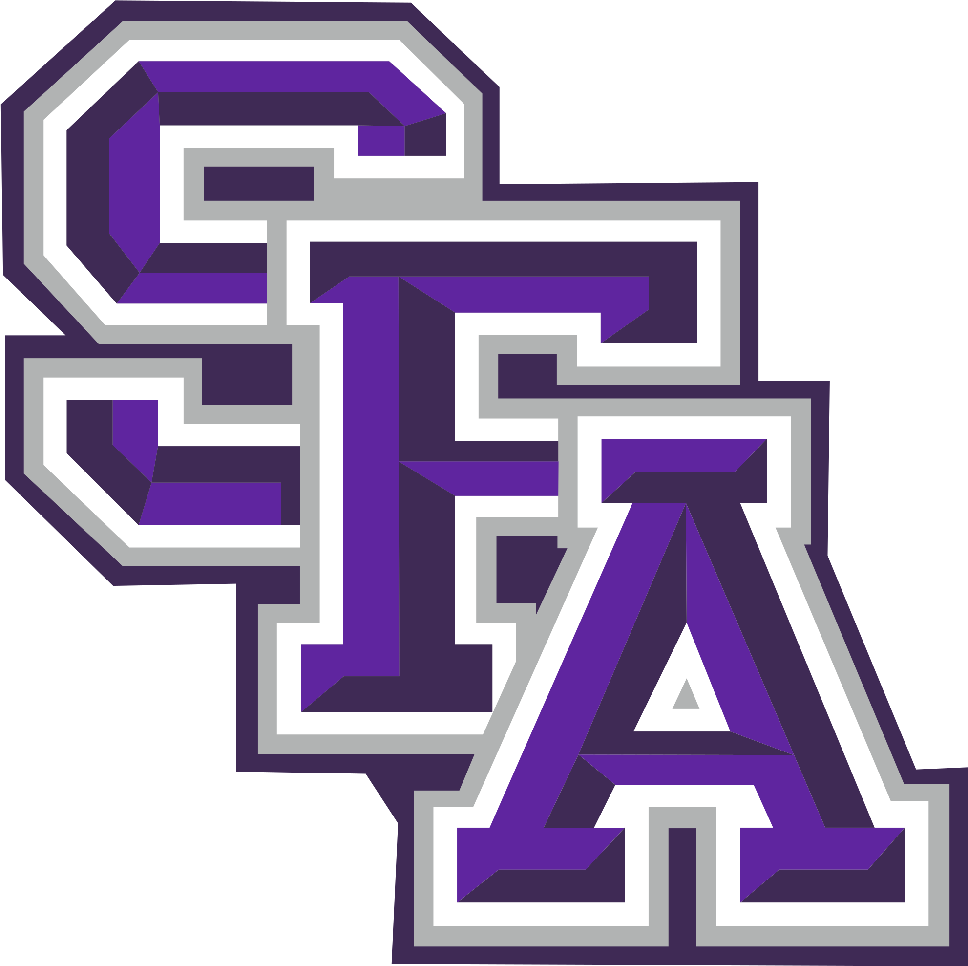 Austin Athletics Wordmark - Stephen F Austin Logo (2000x2000)