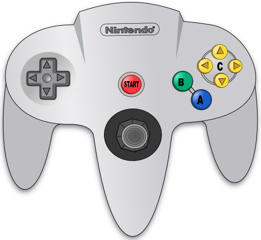 64 Controller By Theschneidi - Control Nintendo 64 Png (527x484)