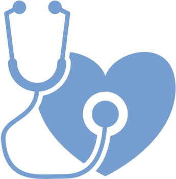 Aha Cpr Bls April - Heart Stethoscope Icon White (500x500)