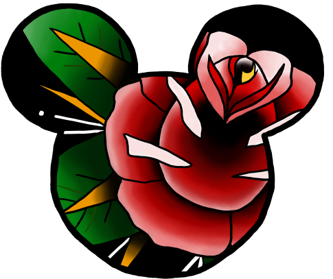 Single Red Rose Clipart - Flash (500x456)