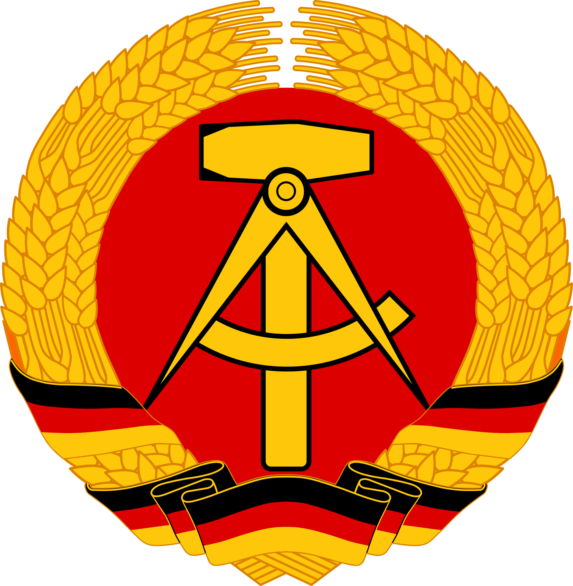 State Arms Of German Democratic Republic - East German Coat Of Arms (2000x2043)