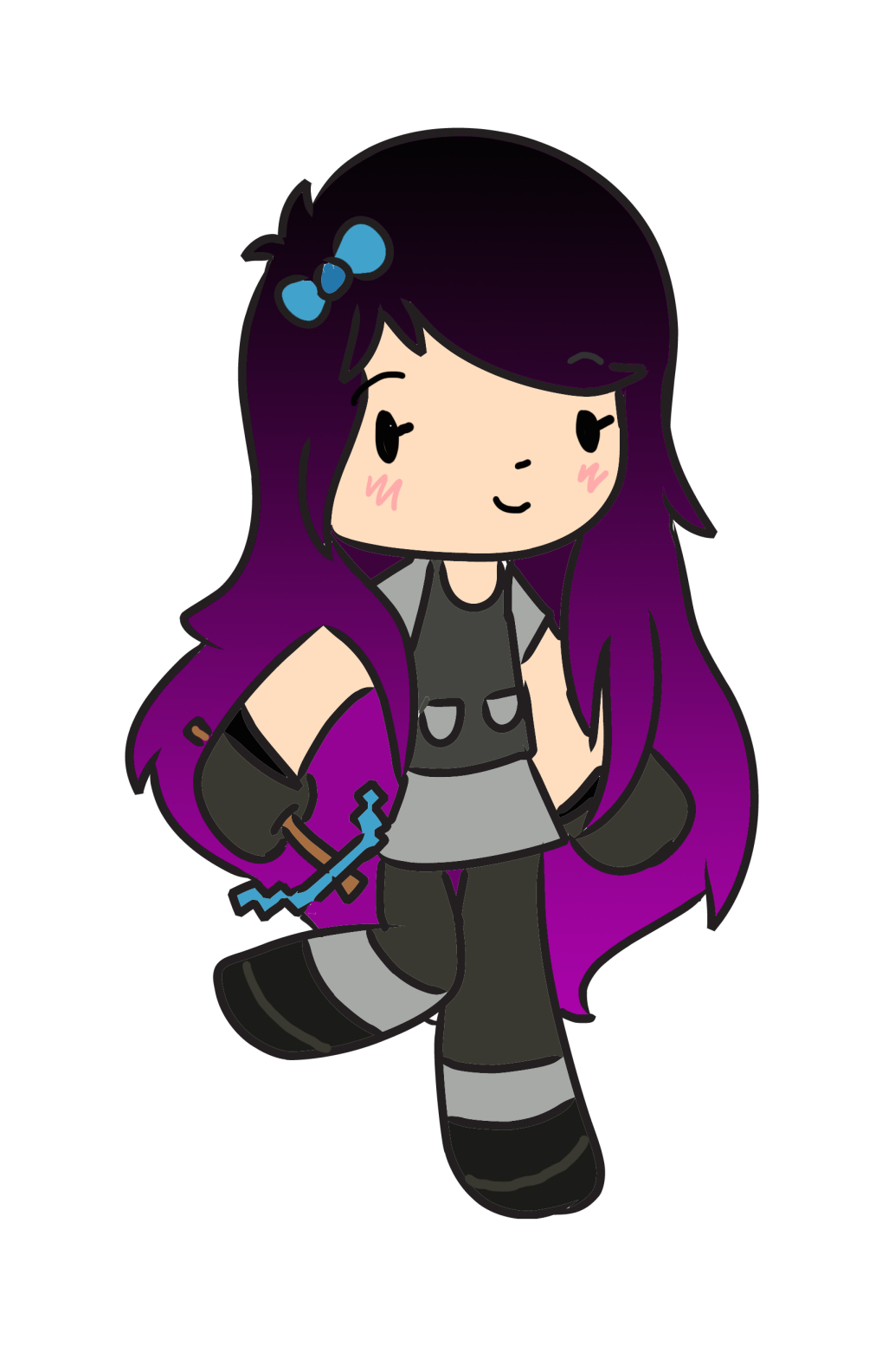 So, Here's My Minecraft Skin In Cartoon Form - Cartoon (1400x1600)