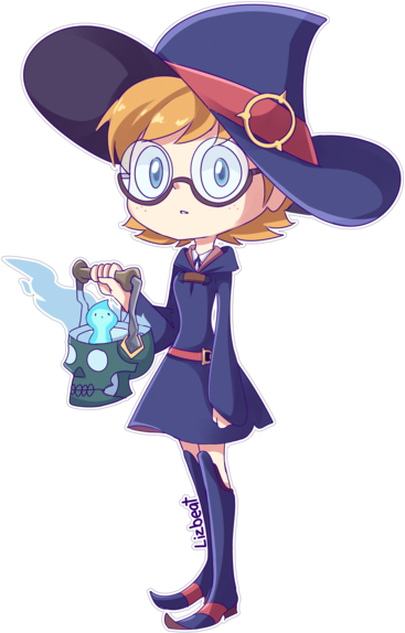 <3 Lotte Yanson From Little Witch Academia Art By Me - Lotte Yanson Little Witch Academia (400x631)