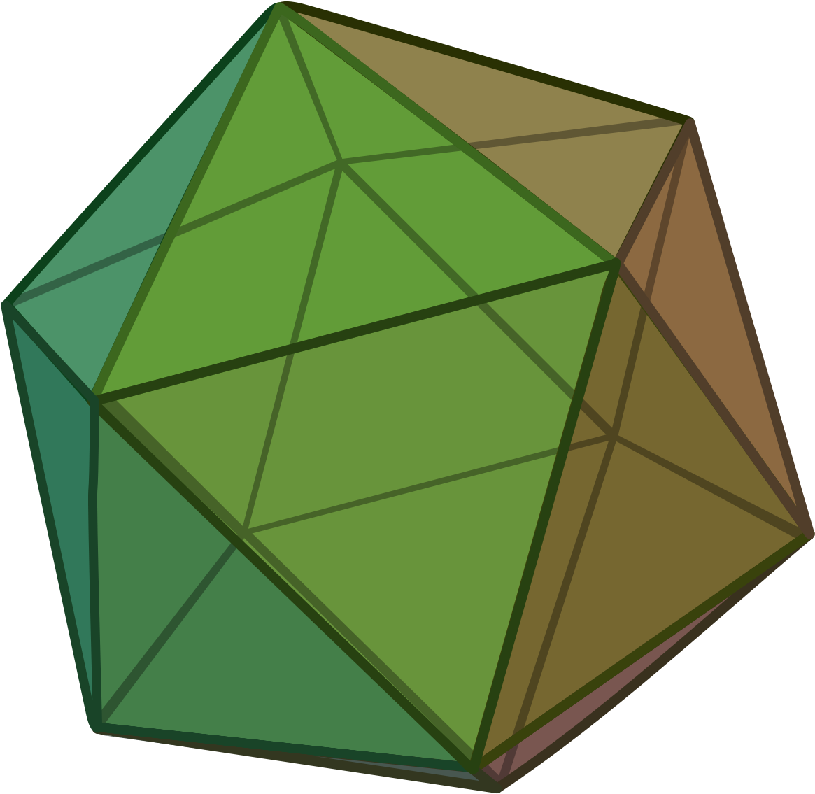 Icosahedron Dice Clipart - Icosahedron (1200x1153)