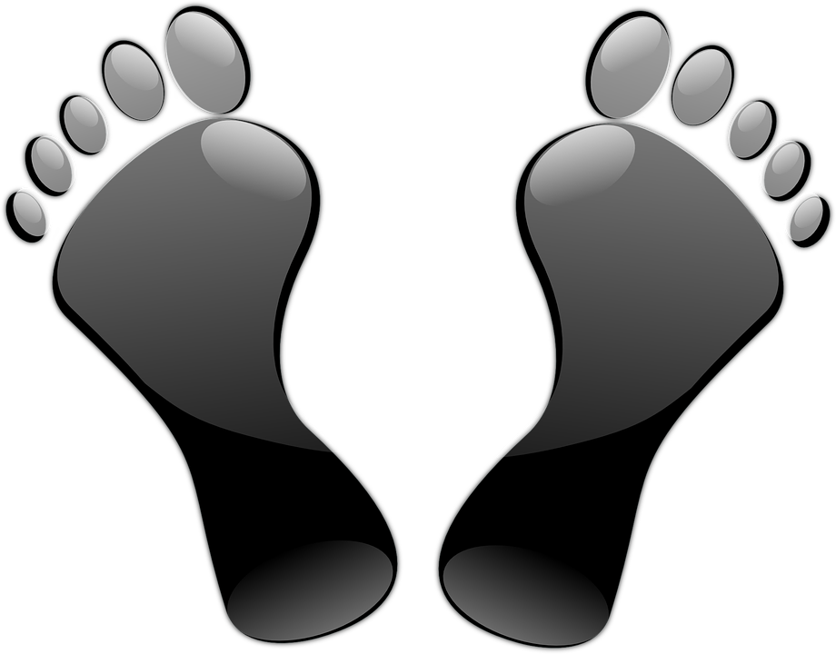 Orthotic Sandals - Black Feet (959x750)