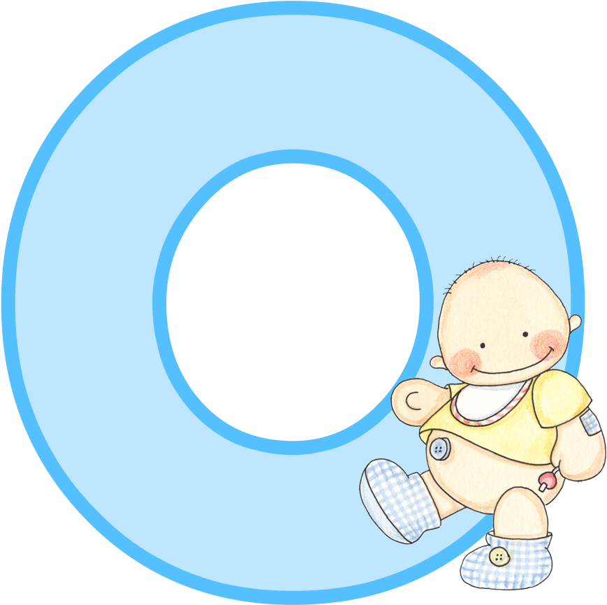 Clip Art - Letra O Para Baby Shower (900x1011)