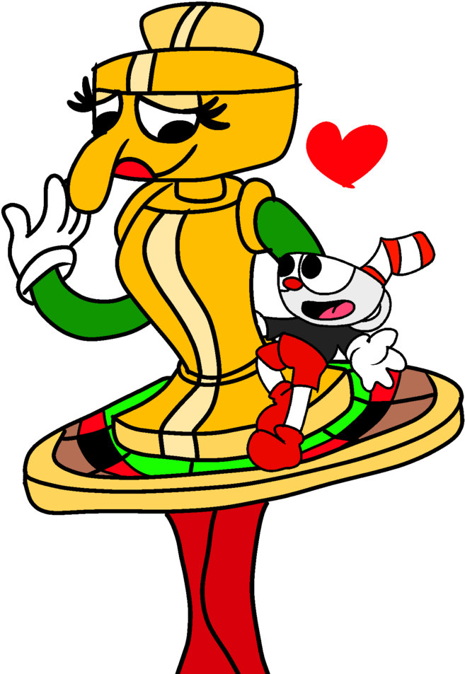 Cuphead X Pirouletta By Fanvideogames Cuphead X Pirouletta - Cuphead King Dice And Pirouletta (1024x1024)