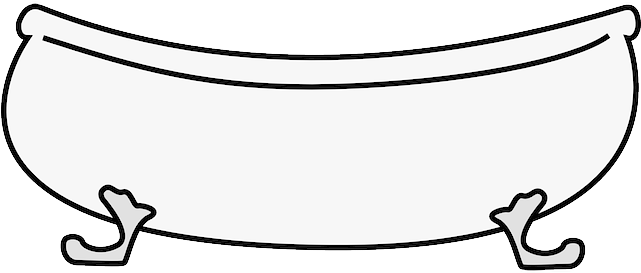 Bathtub-43123 - Bathtub Clip Art (640x320)