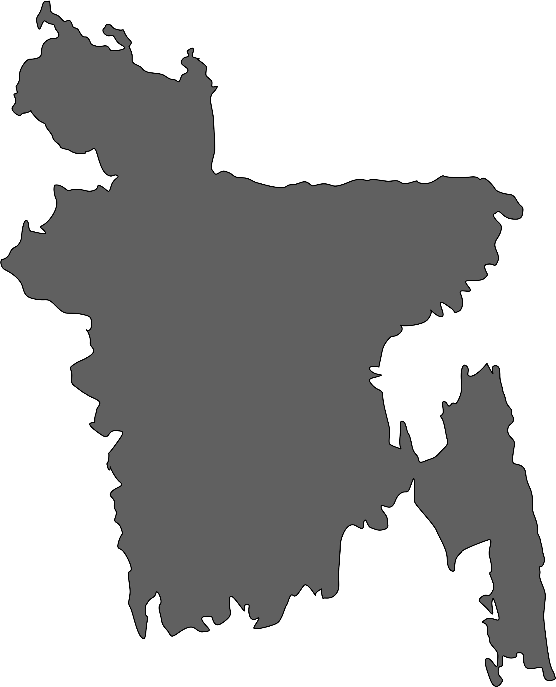 Big Image - Bangladesh Map Vector (1920x2400)