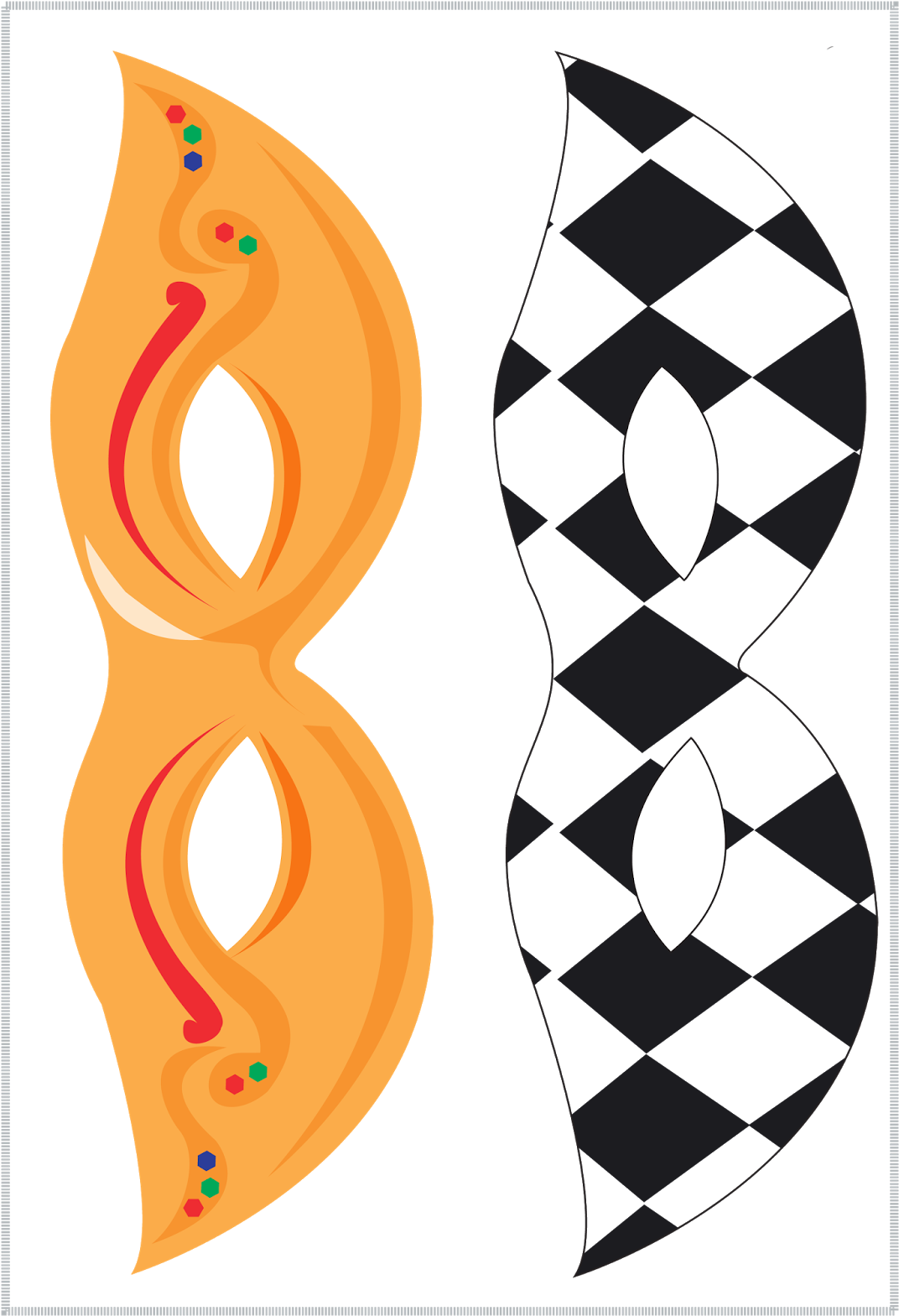 Printable Mask Template - Wedding Photography (1103x1600)