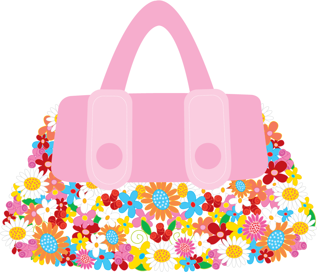 Free Vector Vector Bag Flowers - Flower Bag Vector (1168x1000)