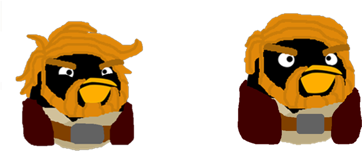 Obi Wan Kenobi Lineup - Obi Wan Kenobi Angry Bird (734x322)