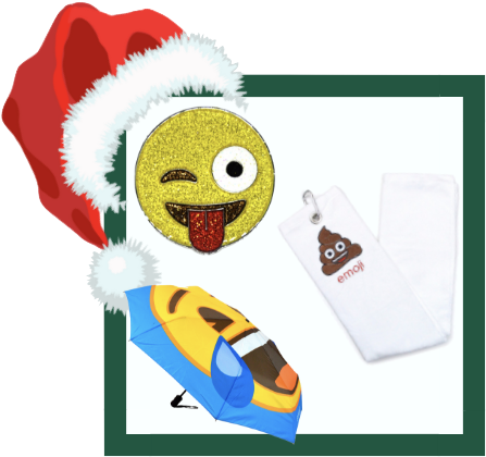 Be Prepared For A Lol Or Even A Rofl When These Emoji-themed - Emoji Jk Glitzy Ball Marker With Magnetic Hat Clip (562x448)