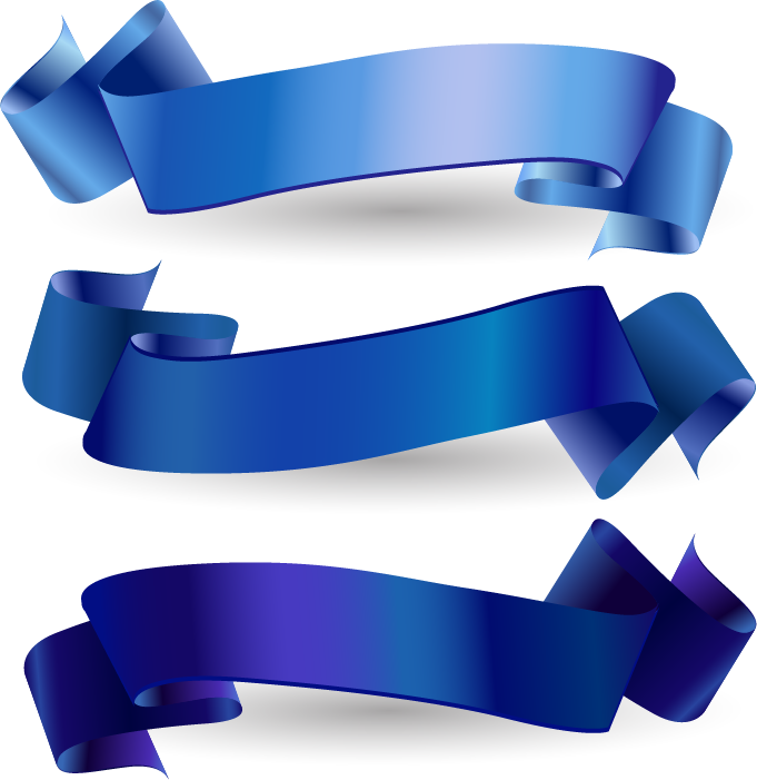 Blue Ribbon Euclidean Vector - Blue Ribbon Vector Png (681x701)