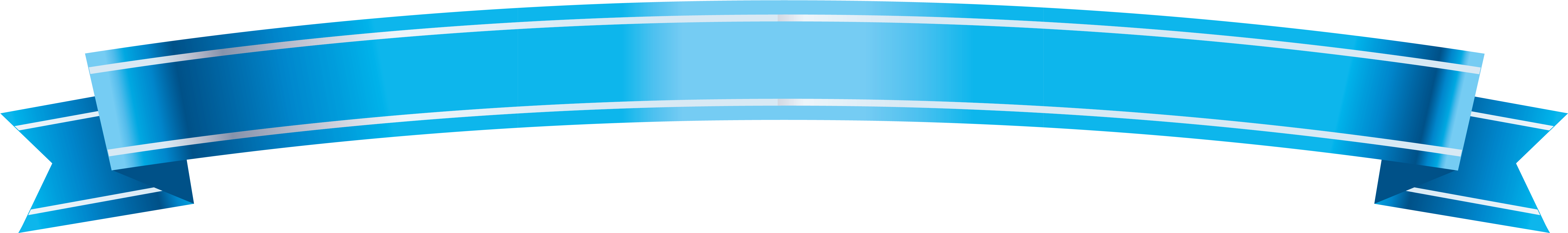 Blue Ribbon Banner Clipart - Blue And White Banner (7008x1236)