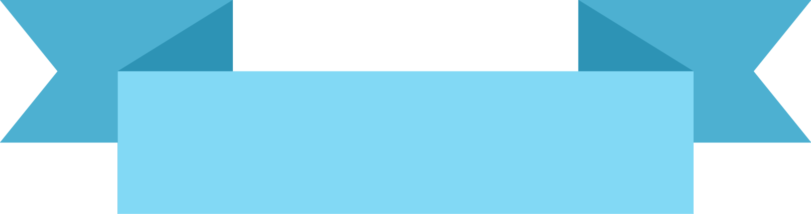 Brand Logo Font - Blue Ribbon Banner Png (1616x428)
