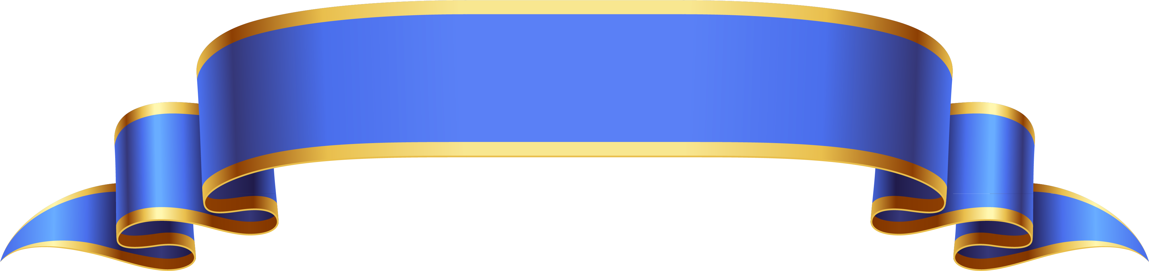Blue Ribbon Banner Png For Kids - Blue Banner Ribbon Png (4001x945)