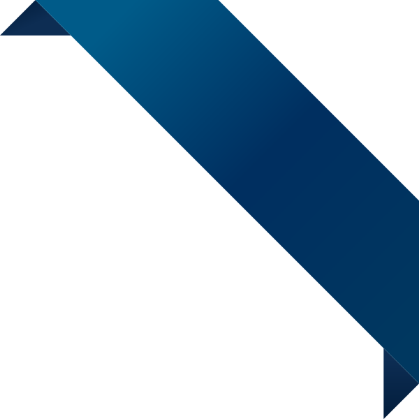 Corner Ribbon02 Navy Blue - Dark Blue Ribbon Png (600x600)