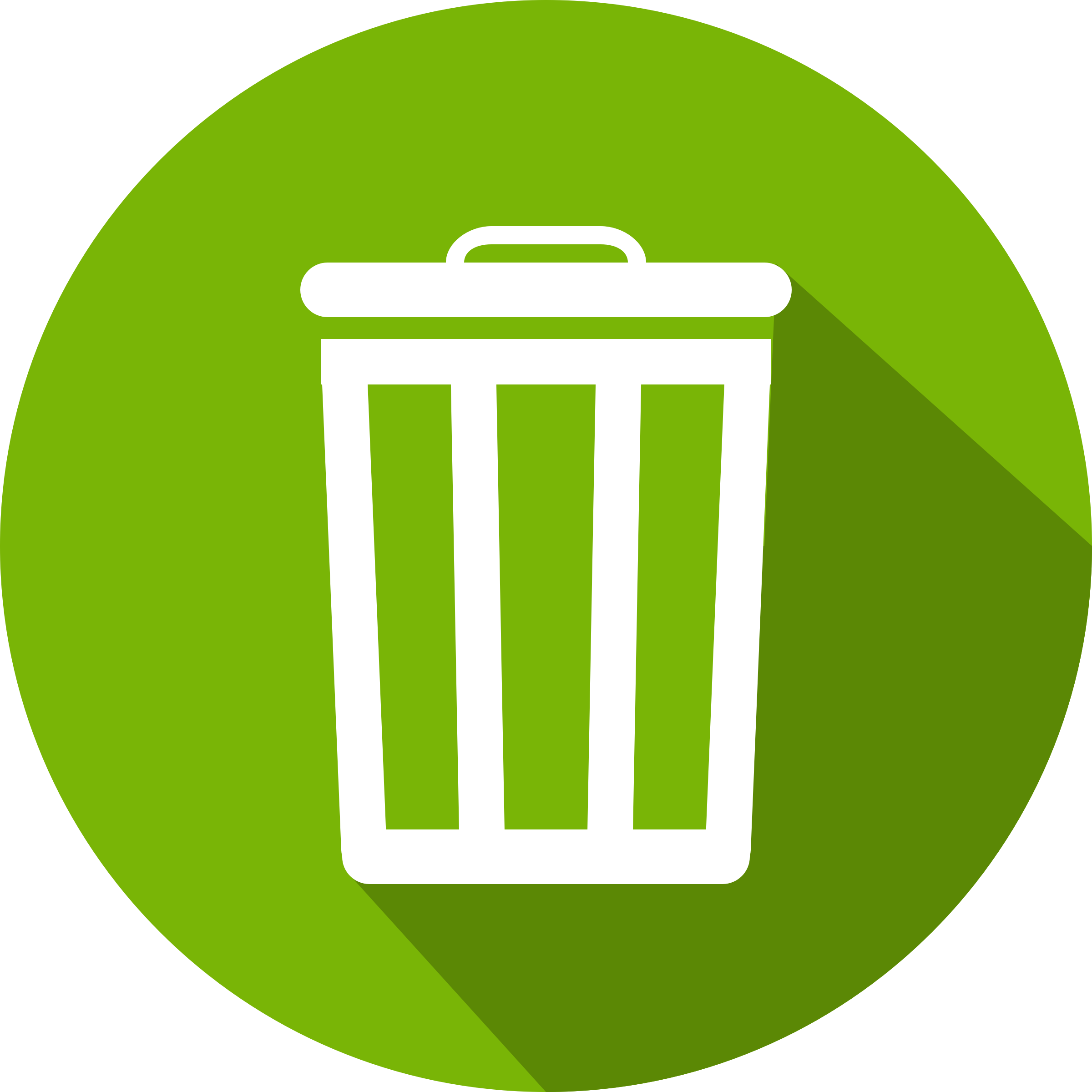 Big Image - Trash Can Icon Flat (2400x2400)