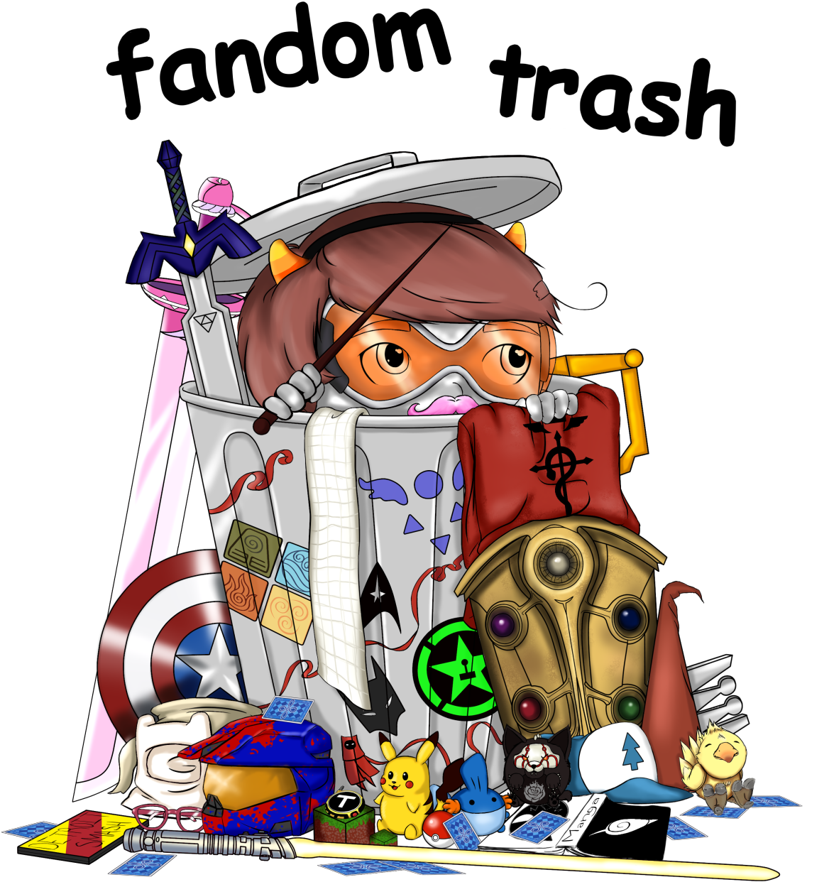 Updated The Fandom Trash Logo It's Been A Few Years - Updated The Fandom Trash Logo It's Been A Few Years (1280x1280)