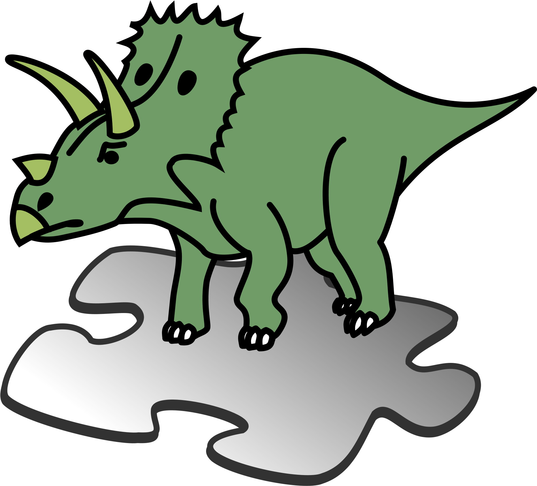 Cartoon Dino 23, - Template (2000x2000)