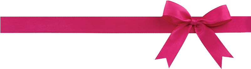 White Bow Png Image - Pink Bow Ribbon Png (800x284)